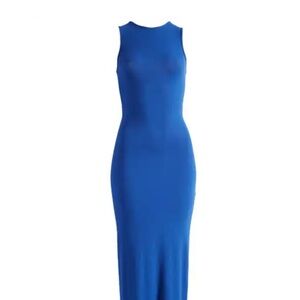 SKIMS Vibrant Blue Maxi Dress SM